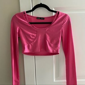 Pink Crop Top